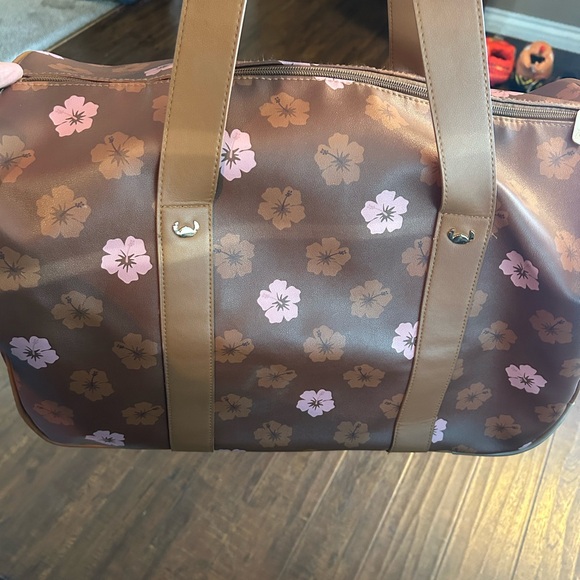 Disney Brown Sakura Stitch Travel Tote - Picture 3 of 8